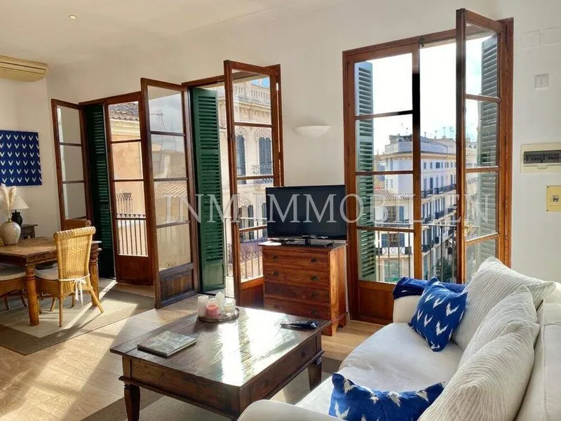 Furnished 55m² apartment with 2 rooms, bathroom & elevator for rent — photo 1
