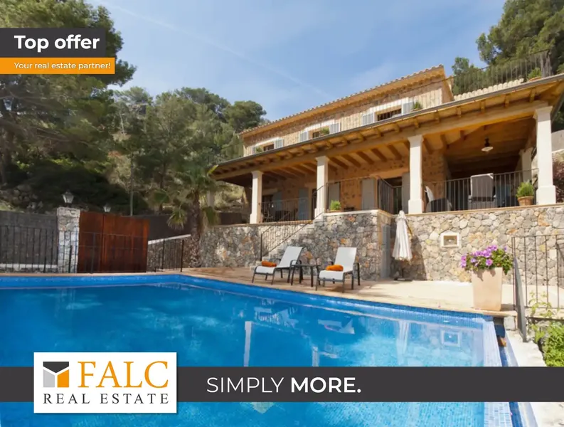 Charming natural stone finca with impressive sea views in a privileged location in Cala Deya — photo 1