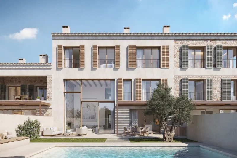 New build townhouse with private spa and spacious terraces in Santanyí — photo 1