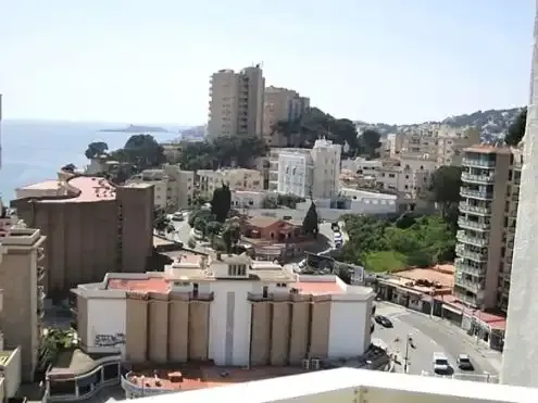 Studio in Cala Mayor, in the Torremayor building, furnished, sea views, large built-in wardrobe, full bathroom, open kitchen, terrace 7 — photo 1