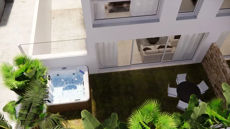 Modern duplex apartment with jacuzzi and garden in Colonia San Jordi 1 — photo 10