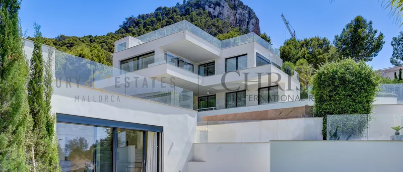 Modern villa in Puerto de Andratx with Mediterranean guest house and sea views — photo 1