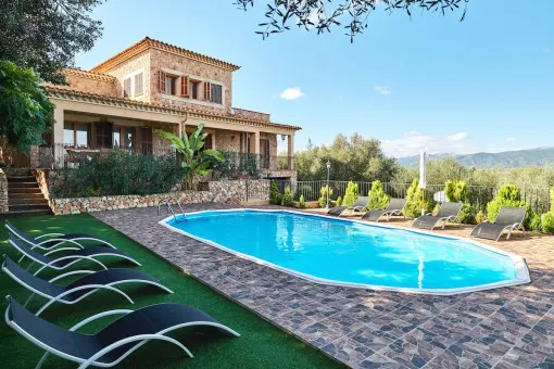 Santa Eugenia, fantastic Mediterranean style villa in Santa Eugenia with swimming pool — photo 2