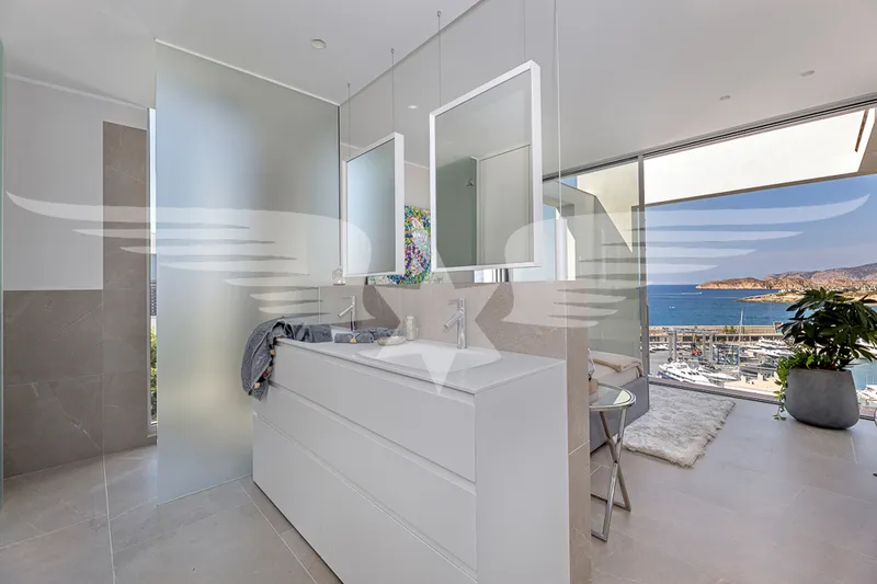Port Adriano I luxury new construction villa with harbor views — photo 12