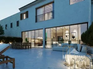 Town plot with project in one of the most charming streets in Ses Salines — photo 1