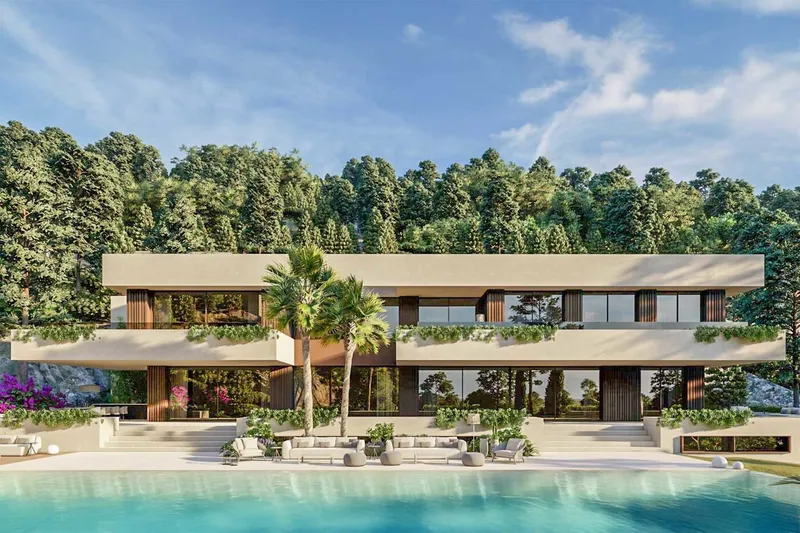 Impressive building plot with panoramic views and project for exclusive villa in Son Vida — photo 1