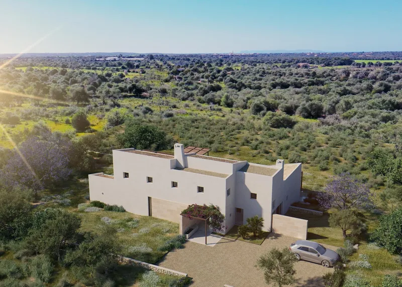 Newly built sustainable farm with infinity pool and open design near Santanyí and Ses Salines, Mallorca. — photo 7