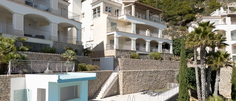 Sea view penthouse in Puerto de Andratx in luxury complex Nido de Aguila — photo 1