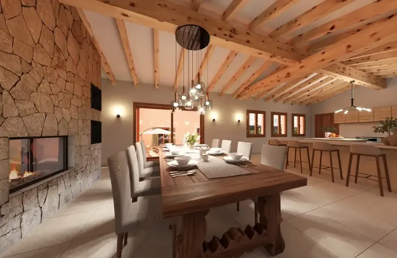 Unique Opportunity! Rustic New Build Finca with pool and independent apartment for sale between Santa Maria and Santa Eugenia. Discover — photo 11