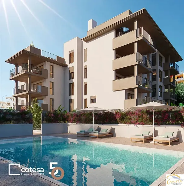 New apartments with communal pool, garage and storage room included — photo 1