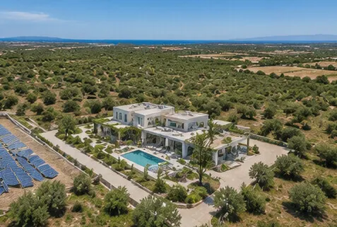Building plot near Santanyí with project for a finca, pool, double garage and terraces — photo 1