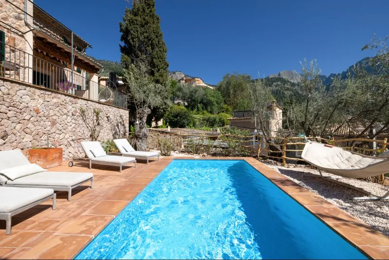 Authentic stone house with pool and open views over the heart of Fornalutx — photo 1