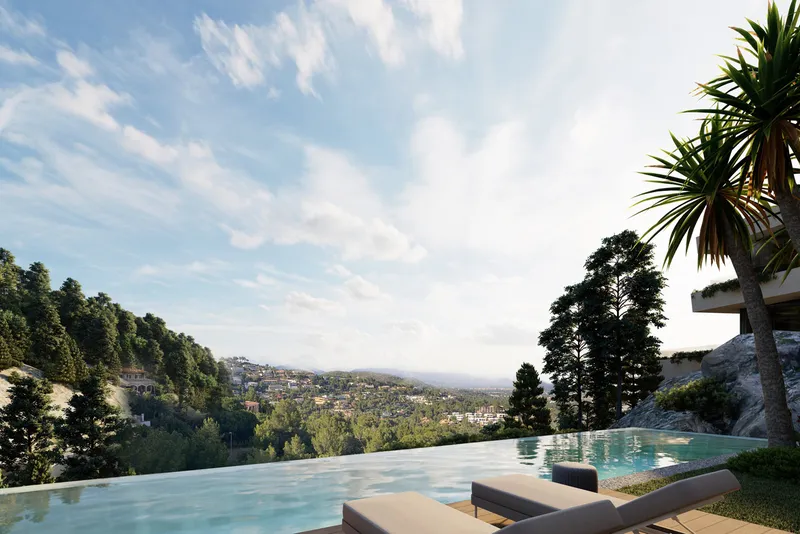 Plot in Son Vida - Preliminary project for a modern villa — photo 3
