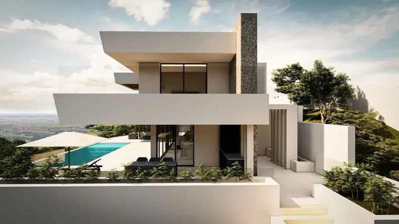 This newly built villa in Sa Font Seca impresses with its luxurious equipment and fantastic panoramic views of the bay of Palma — photo 12