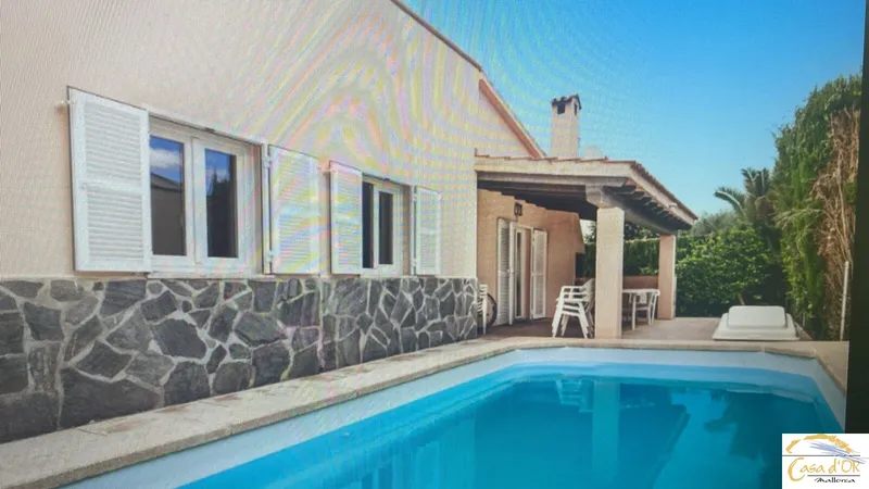 Charming chalet with pool, garden and roof terrace in a quiet location in Sa Coma — photo 1