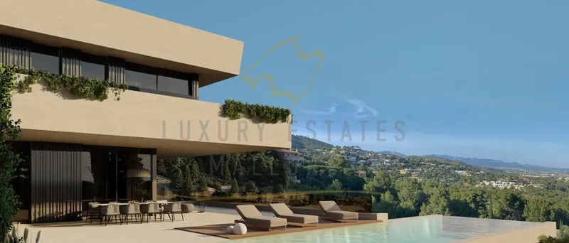 Building plot in Son Vida with project and sea views — photo 12
