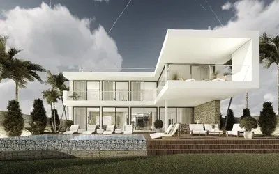 Modern luxury villa with sea views for sale in Sol de Mallorca, southwest of Mallorca — photo 1