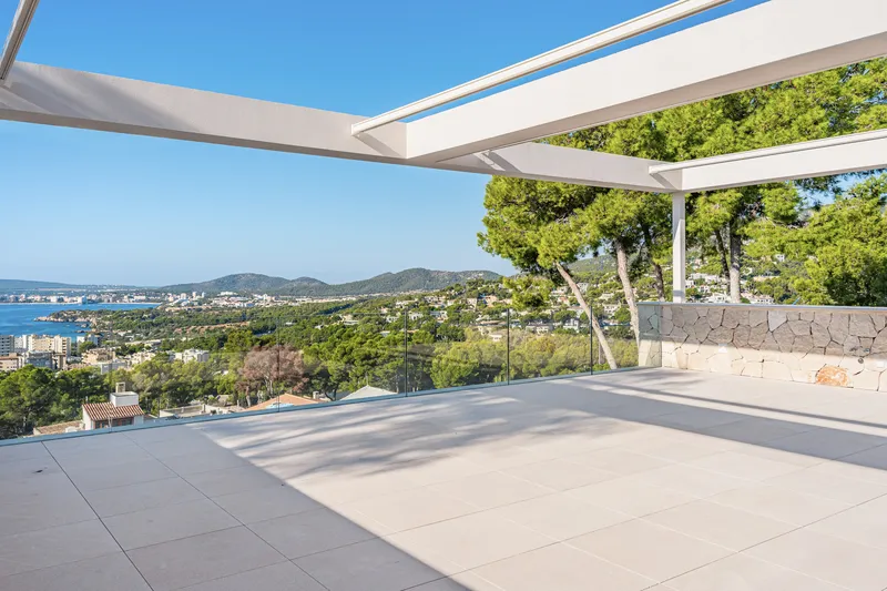 Villa in Portals Nous - view of the house with garden and pool — photo 6