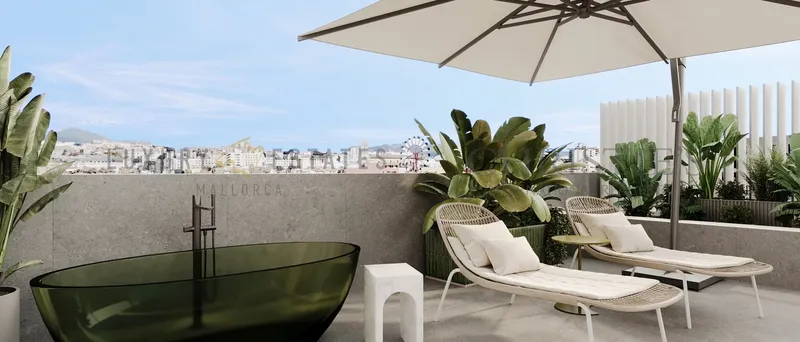 Luxury duplex apartment in Palma with terrace close to the sea — photo 3