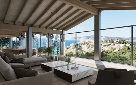 New construction project villa with sea view in Nova Santa Ponsa — photo 1