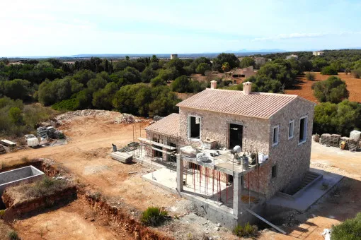 Ses Salines, beautiful new build finca in shell construction near Ses Salines — photo 11