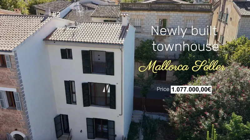 In the historic center of Sóller we present a splendid newly built detached house distributed over three levels, recently finished — photo 1