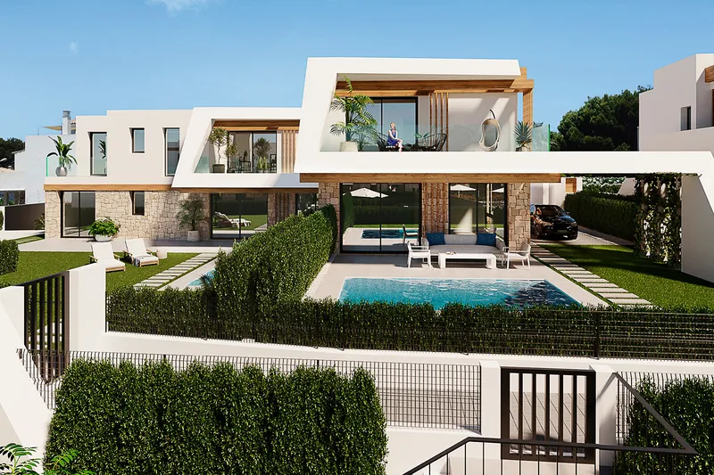 Furniture + Kitchen Furniture incl. First-Class New Build Villa with 3 Bedrooms, Private Garden and Community Pool — photo 3