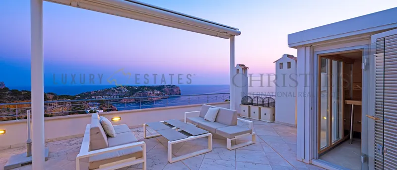 Sea view penthouse in Puerto de Andratx in luxury complex Nido de Aguila — photo 2