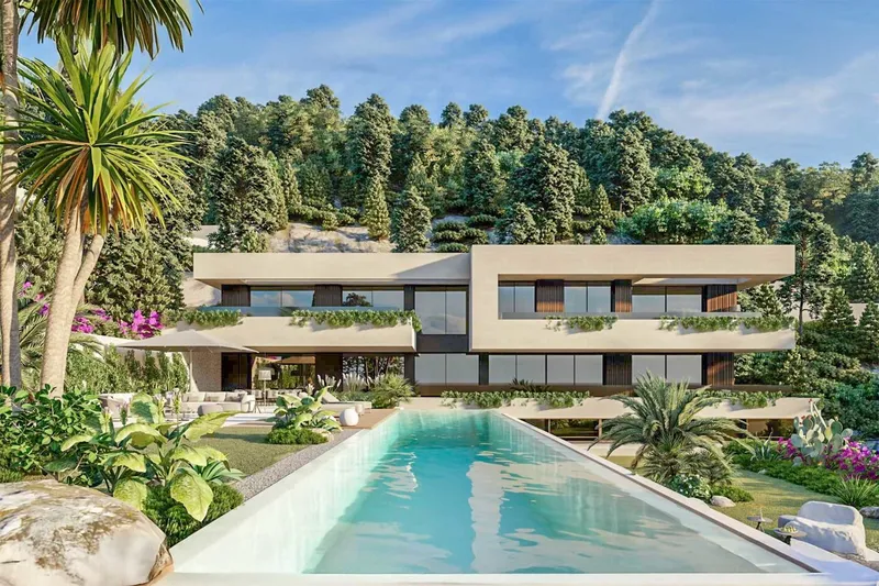 Peaceful building plot with sea views and project for elegant villa in Son Vida — photo 1