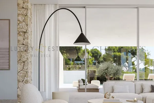 Modern newly built villa in Sol de Mallorca with large terraces and partial sea views — photo 6