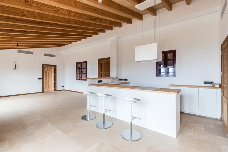 This impressive new-build stone finca in Estellencs with panoramic sea and Tramuntana mountain views — photo 8