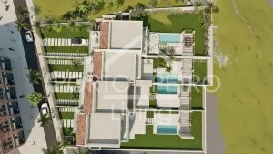Ref. PRO191 – Newly built corner townhouse with elevator, pool and garage near the marina of Porto Petro — photo 2