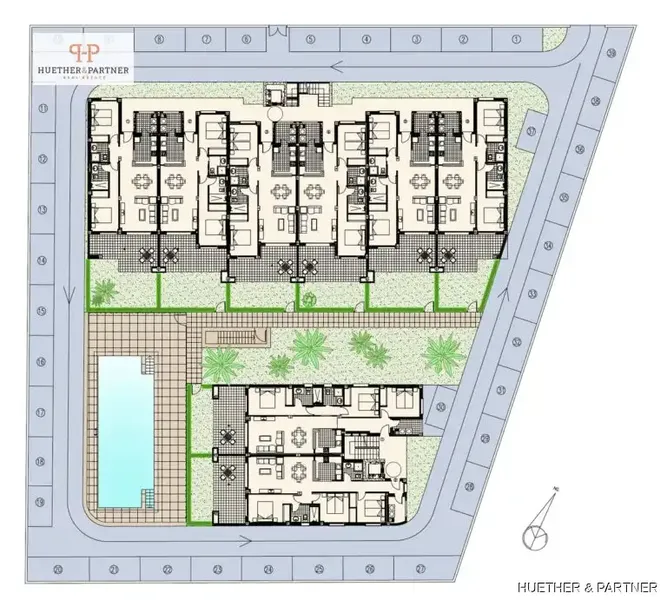 Building 1: 2nd floor with 20.30 m² terrace and 2 bedrooms: (example apartment 1-2-3) — photo 12
