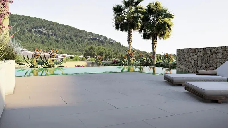 Last 2 Units! Development of 36 rustic-modern homes in the village of Bunyola, Mallorca, with infinity pool and option to — photo 5