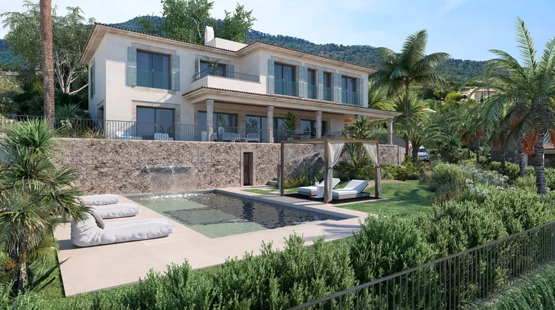 Beautiful plot for sale in Es Capdella with basic project for 2 finca-style villas — photo 2
