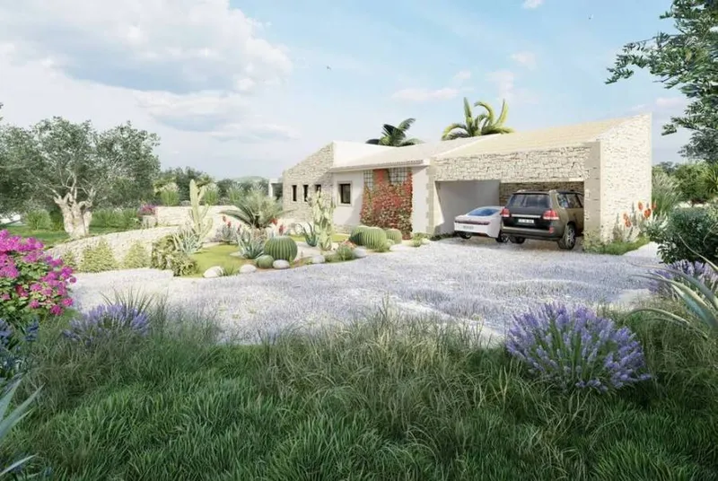 Country Property Plot with Advanced Building Project and Panoramic Views near Montuïri — photo 4