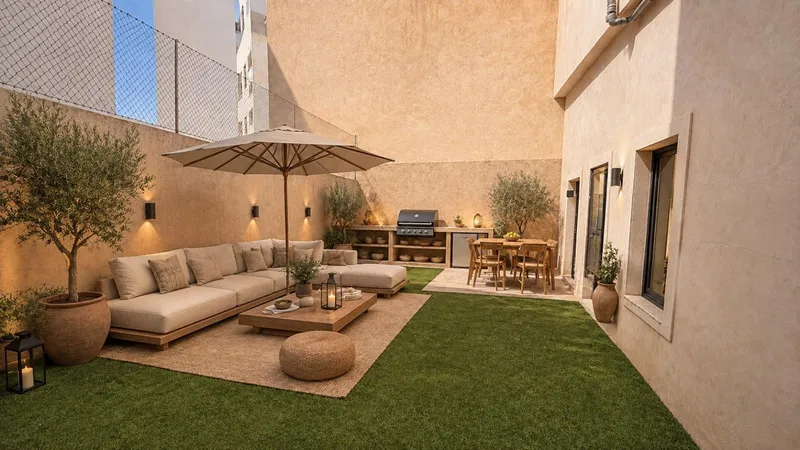 Ground floor under renovation with large outdoor terrace — photo 1