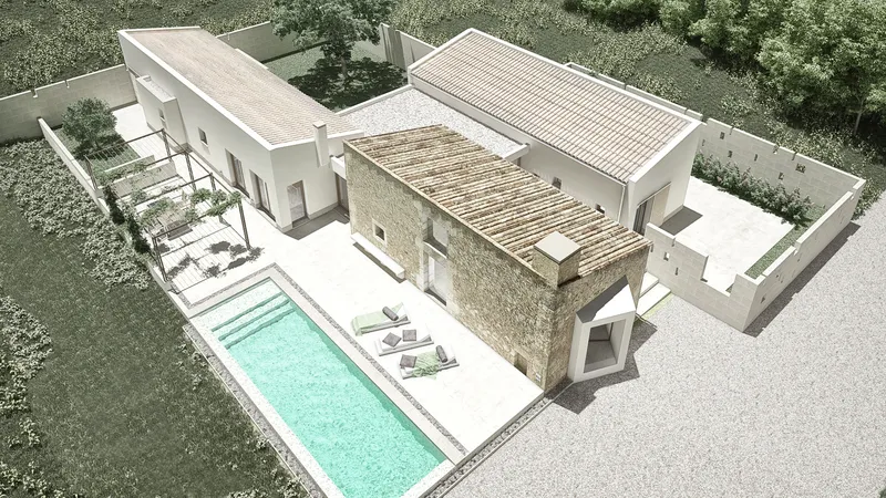 V672 – Beautiful under construction finca with unique views of the landscape in Manacor — photo 2