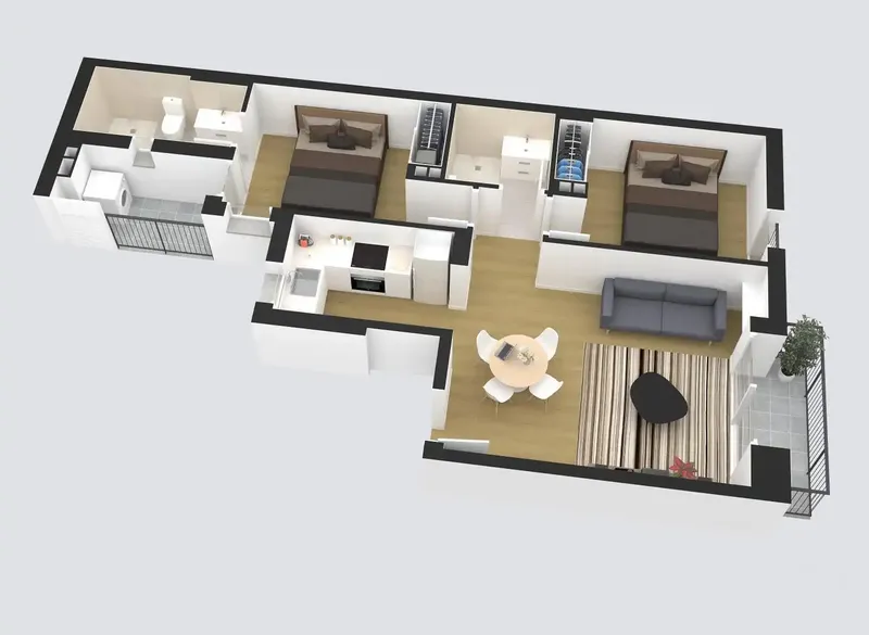 Two-bedroom new-build apartment on Calle Aragón / El Vivero — photo 8