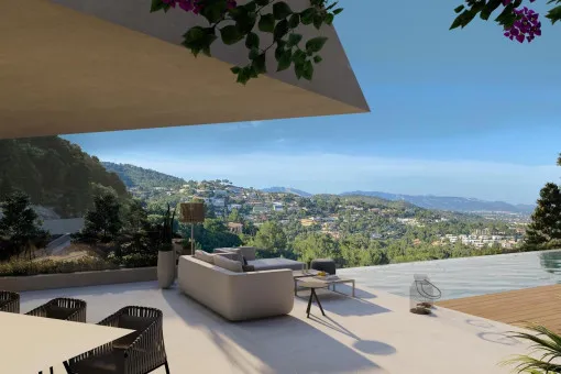 Son Vida, project in Son Vida with a flat plot and partial sea views — photo 1
