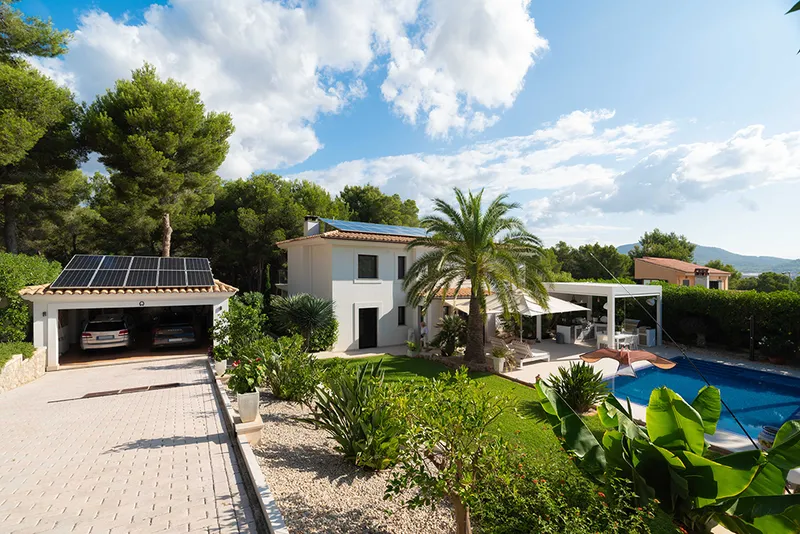 Private eco villa with hammam, jacuzzi and guest apartment in Santa Ponsa Mas — photo 2