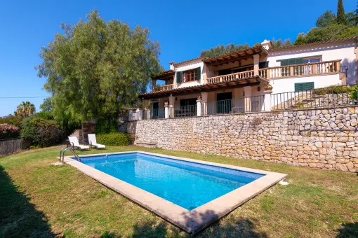 Establiments, lovely Majorcan style country house with excellent views, privacy and pool — photo 1