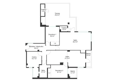 Penthouse with terrace on the same floor — photo 4