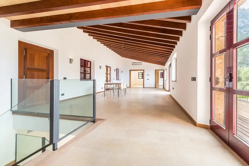 This impressive new-build stone finca in Estellencs with panoramic sea and Tramuntana mountain views — photo 11