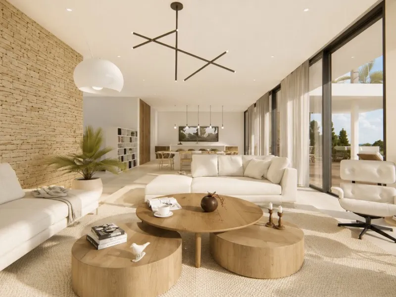 Beautiful new-build villa with sea views and holiday rental licence in Cala Vinyes - Cala Vinyes - 5 Bedrooms, 370 m² — photo 3