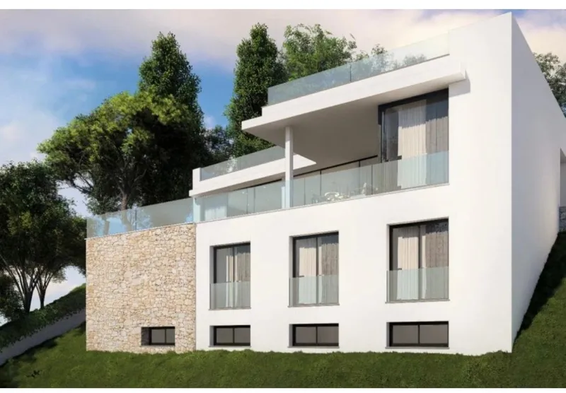 Villa in Costa den Blanes - Front view with pool terrace — photo 1
