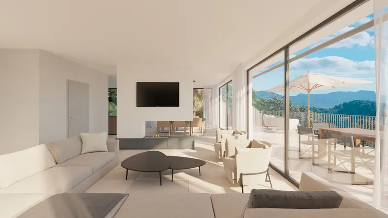 Project! Villa with pool and panoramic sea views in the village of Galilea in the Tramuntana Mountains — photo 4