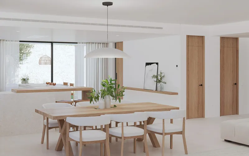 Corner house with natural stone cladding in S'Alqueria Blanca — photo 4