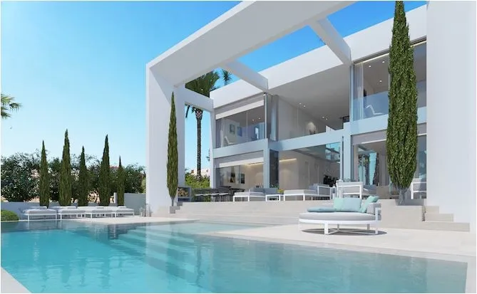 Firstline modern villa on a first class location with open views of the sea, the harbour and the coast of Nova Santa Ponsa — photo 4