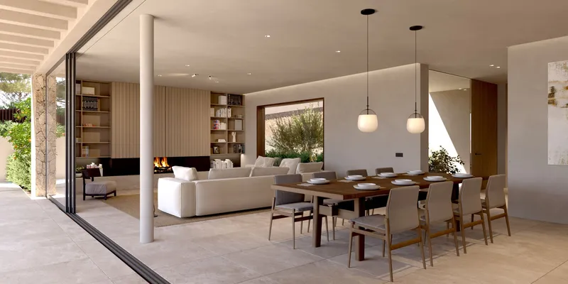 Villa in Cas Catala - House View with Pool — photo 6
